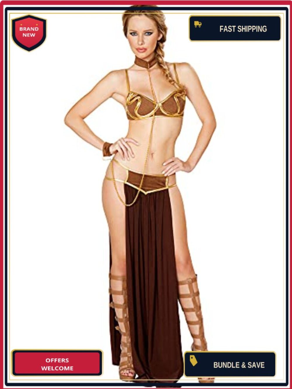Sexy Princess Slave Miss Manners Uniform Costume Cosplay Outfit